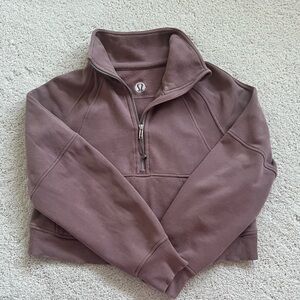 Lululemon Scuba Oversized Half Zip Funnel - Twilight Rose XS/S